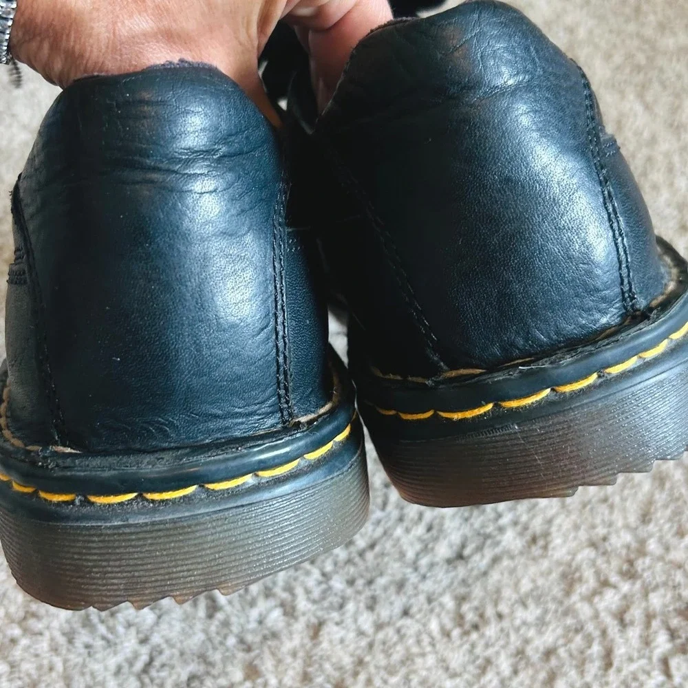 Dr. Martens Streetwear Goth Grunge Black Leather Lace Up Oxford Shoes Mens 10